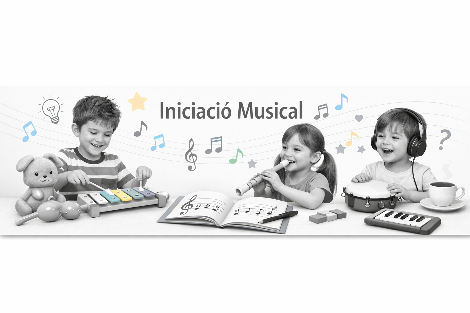 Iniciació musical amb veu, ritme i llenguatge musical bàsic